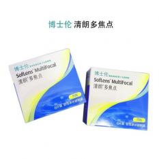 博士伦清朗多焦点老花近视透明隐形眼镜定制